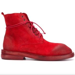 Marsell Suede ankle Lace up Combat Boots, 2020 Collection